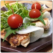 おうちカフェに～!ササミの塩麹焼きお野菜ピンチョス