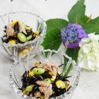 ひじきとツナと彩り野菜のわさびドレッシング和え