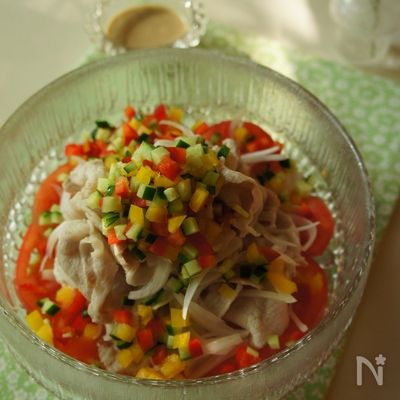 キラキラ☆豚しゃぶサラダ