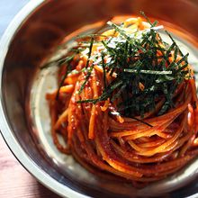 辛口!ビビン麺風スパゲッティ