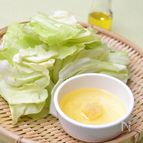 にんにく塩ごまオイル・ざる盛りキャベツ