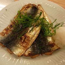 いわしの酢じょうゆ漬け焼き