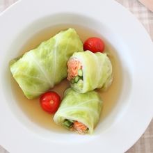 鮭のロールキャベツ