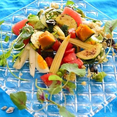 夏の美白対策～ごろごろグリル野菜サラダ