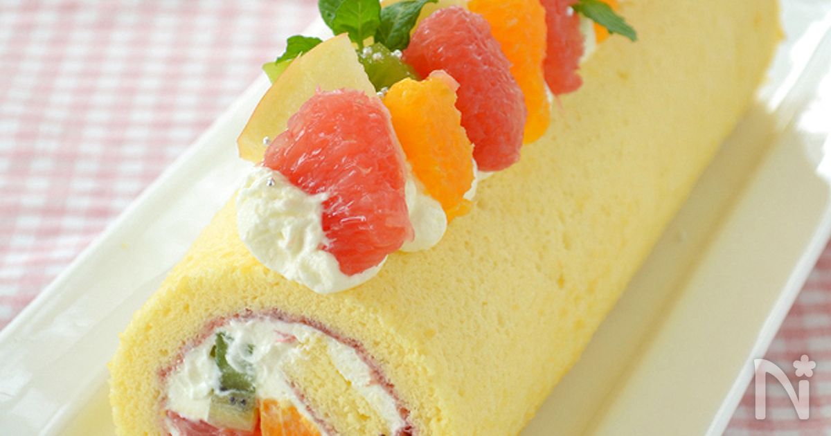 動画あり フルーツロールケーキ ロールケーキ生地 By 西山京子 ちょりママ レシピサイト Nadia ナディア プロの料理家のおいしいレシピ