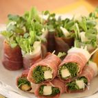 生ハムの生春巻き風