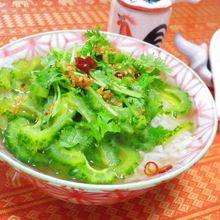 ◆ゴーヤーと干し海老のタイ風ぶっかけ飯◆お茶漬けカオトム