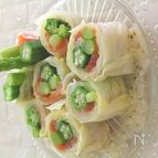 アスパラが決め手!夏のロールキャベツ