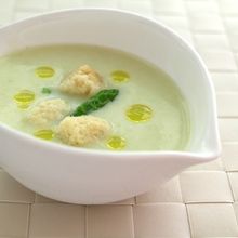 アスパラガスの冷たいポタージュ