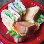 佐賀県産アスパラでつくるアスパラと玉子焼きのトーストサンド