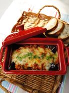 ナスとミートソースのグラタン