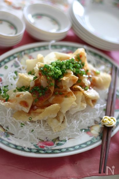 揚げエビワンタン