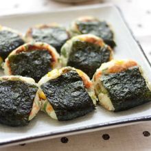 ねぎ入りポテトサラダの磯辺焼き
