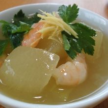 えびと冬瓜の葛煮