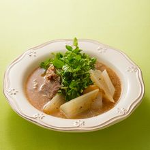 大根と牛肉のマスタードスープ