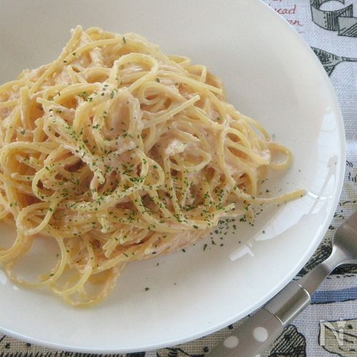 とっても簡単!たらこクリームパスタ