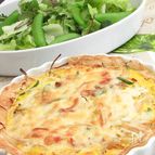 豆もやしと新玉ねぎのキッシュ