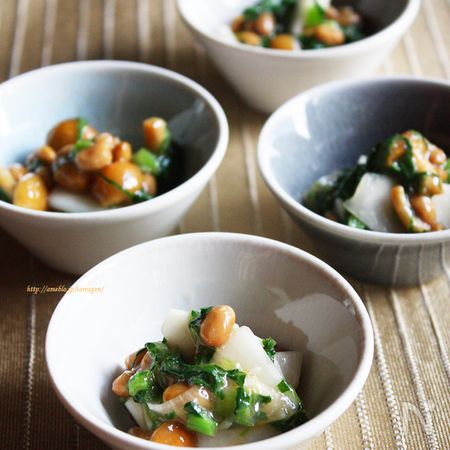 シャキシャキ蕪のなめこ納豆和え By 奥津純子 タラゴン レシピサイト Nadia ナディア プロの料理家のおいしいレシピ