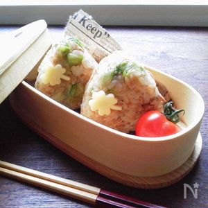 ツナレタスワイン醤油風味のおにぎり〜お弁当〜