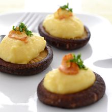 しいたけのアリオリマッシュポテトのせ