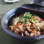 炊飯器で、根菜たっぷりソーセージのおこわ♪
