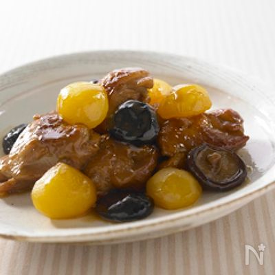鶏肉と栗としいたけのうま煮