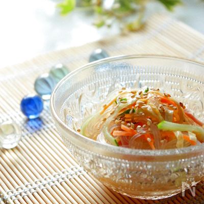 めんつゆで作る春雨サラダ