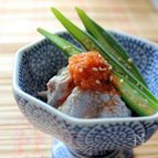 オクラと豚しゃぶサラダ☆ピリ辛ソース