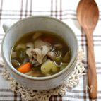 舞茸だしの野菜スープ
