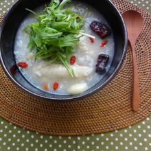 鶏の薬膳スープ粥