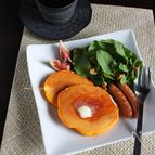 野菜ジュースで作る朝パンケーキ♪
