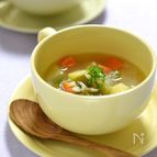 しらすのコンソメ風野菜スープ