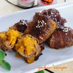 肉巻きかぼちゃだんご