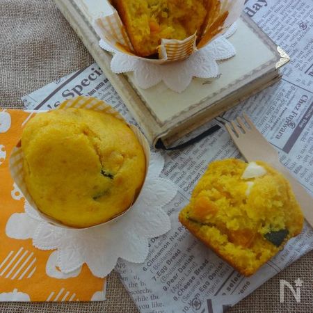 バター不使用 ヘルシー かぼちゃとクリームチーズのマフィン By 田岡 美保 レシピサイト Nadia ナディア プロの料理家のおいしいレシピ