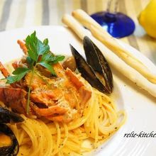 オマール海老のトマトクリームパスタ