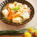 滋味あふれる♪ 豆腐と根菜の含め煮