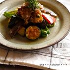 豚肉とお野菜の梅しそオリーブ和え