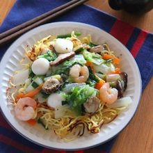 海鮮中華あんかけ焼きそば。