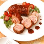 豚こまロールのケチャップ煮