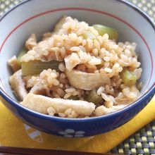 ふきの炊き込みご飯