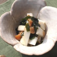 うどの梅和え