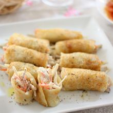 ごぼうサラダのもちもちミニクレープ