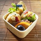 ゴロゴロさつま芋と白菜のバター醤油おにぎり