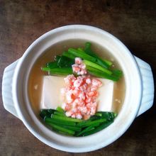 滑らか絹ごし豆腐の海老あん鍋