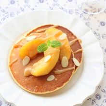 キャラメルりんごのパンケーキ
