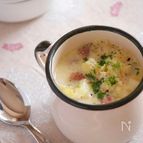 白い冬野菜のミルクスープ。