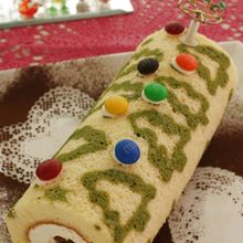 クリスマスに♪お絵かきロールケーキ