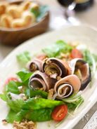茄子と生ハムのクルクルサラダ