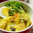 おでんの残りを使ったカレーうどん