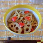 れんこんとパプリカのはちみつ味噌きんぴら